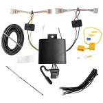 Trailer Hitch 7 Way RV Wiring Kit For 21-23 KIA Rio 5 Dr. Plug Prong Pin Brake Control Ready