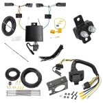 Trailer Hitch 7 Way RV Wiring Kit For 22-24 Ford Maverick 23-24 Toyota Crown Plug Prong Pin Brake Control Ready