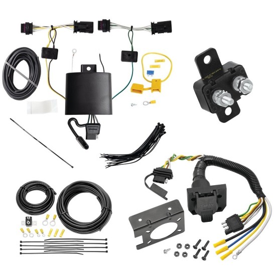 Trailer Hitch 7 Way RV Wiring Kit For 20-23 Tesla 3 Plug Prong Pin Brake Control Ready