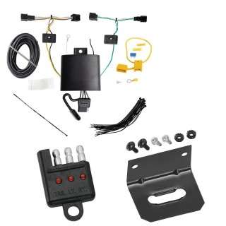 Trailer Wiring and Bracket w/ Light Tester For 22-25 Hyundai Ioniq 5 Plug & Play 4-Flat Harness