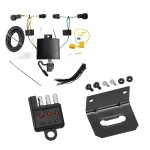 Trailer Wiring and Bracket w/ Light Tester For 22-23 KIA EV6 Plug & Play 4-Flat Harness