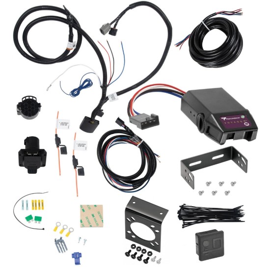 7-Way RV Trailer Wiring W/ Brake Control For 13-21 Santa Fe 15-21 Sedona 07-21 Sorento