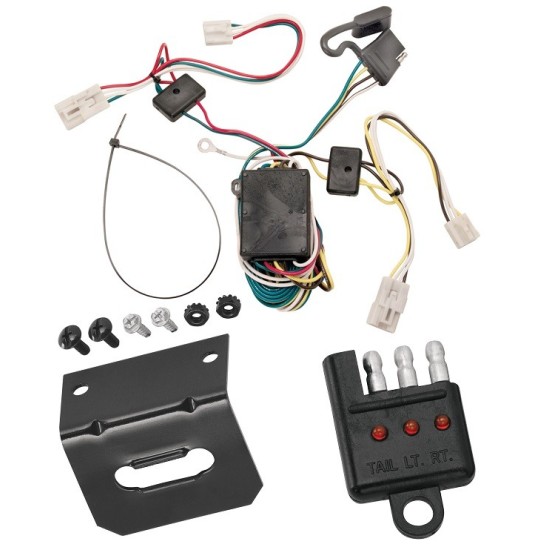 Reese Trailer Wiring and Bracket w/ Light Tester For 04-10 Toyota Sienna Plug & Play 4-Flat Harness