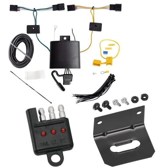 Reese Trailer Wiring and Bracket w/ Light Tester For 12-17 VW Tiguan 2018 Tiguan Limited Plug & Play 4-Flat Harness