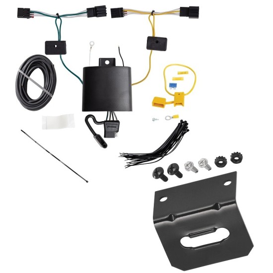 Reese Trailer Wiring and Bracket For 12-17 VW Tiguan 2018 Tiguan Limited Plug & Play 4-Flat Harness