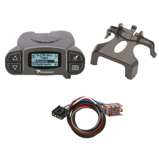 Tekonsha Prodigy P3 Trailer Brake Control for 03-06 GMC Yukon GMC Yukon Denali w/ Plug Play Wiring Adapter Proportional Eletric Trailer Brakes Module Box Controller