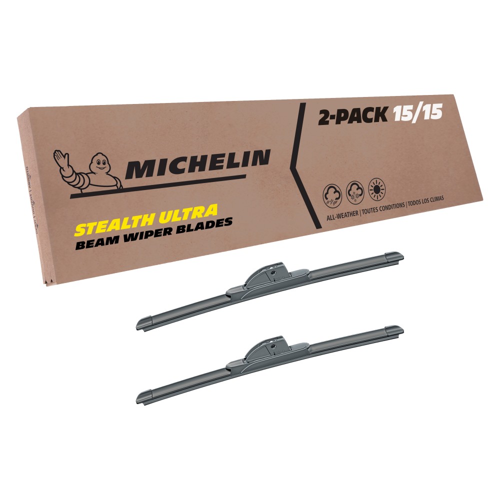 Fits 1971-1977 Toyota Corolla Windshield Wiper Blades Replacement 2 Pack Michelin Stealth Ultra 15 inch Size