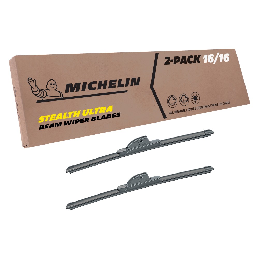 Fits 1969-1973 Plymouth Fury II Windshield Wiper Blades Replacement 2 Pack Michelin Stealth Ultra 16 inch Size