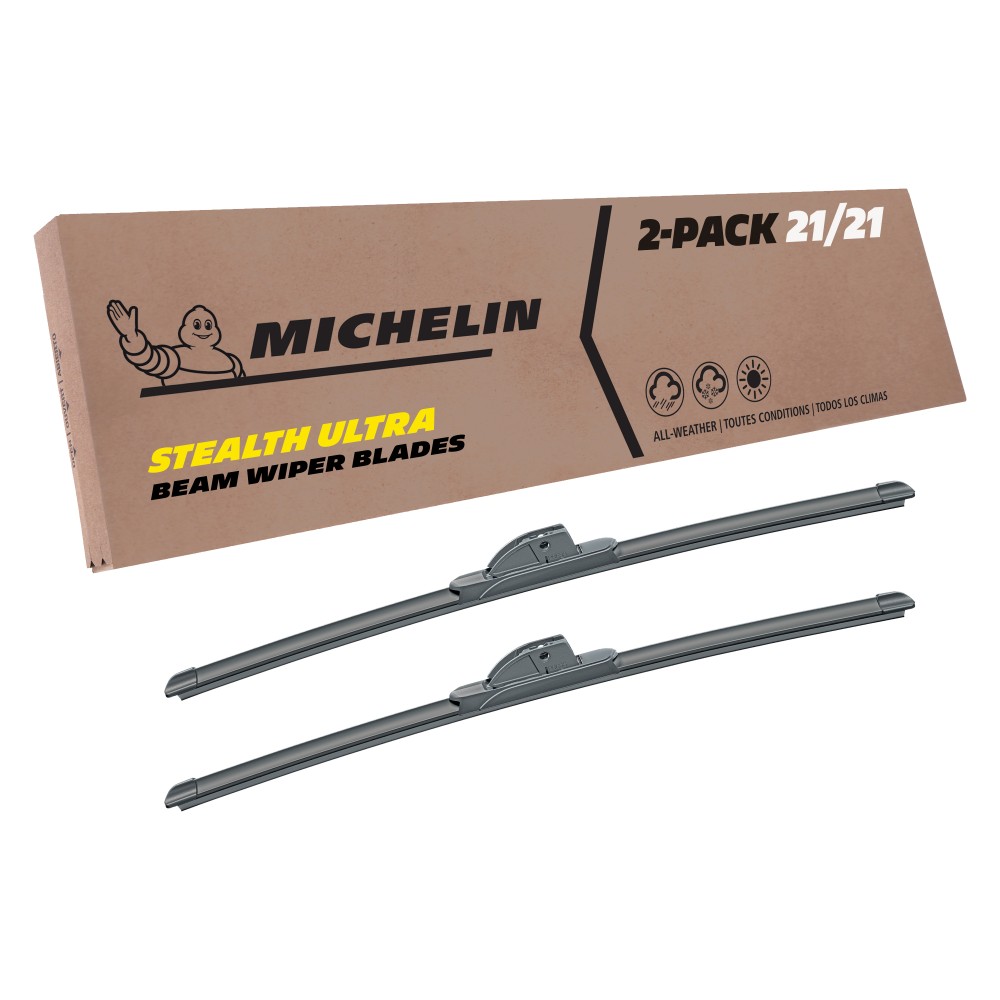 Fits 2005-2008 Mitsubishi Fuso FE180 Windshield Wiper Blades Replacement 2 Pack Michelin Stealth Ultra 21 inch Size