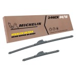 Fits 2012-2019 Fiat 500 Windshield Wiper Blades Replacement 2 Pack Michelin Stealth Ultra 24 & 13 inch Size