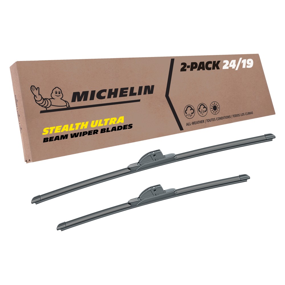 Fits 2010-2013 Mazda 3 Windshield Wiper Blades Replacement 2 Pack Michelin Stealth Ultra 24 & 19 inch Size