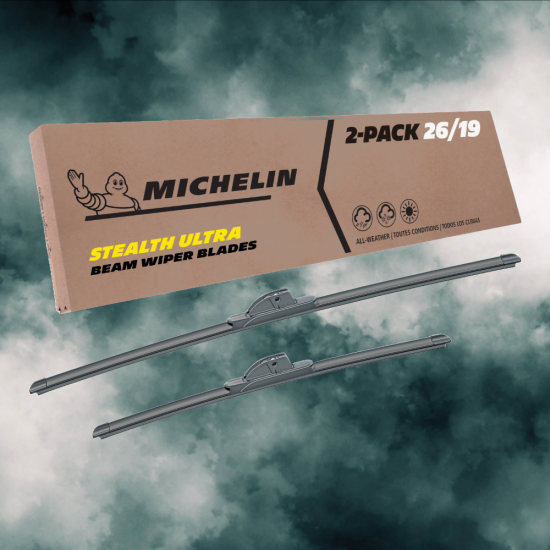 Fits 2017-2022 Tesla 3 Windshield Wiper Blades Replacement 2 Pack Michelin Stealth Ultra 26 & 19 inch Size