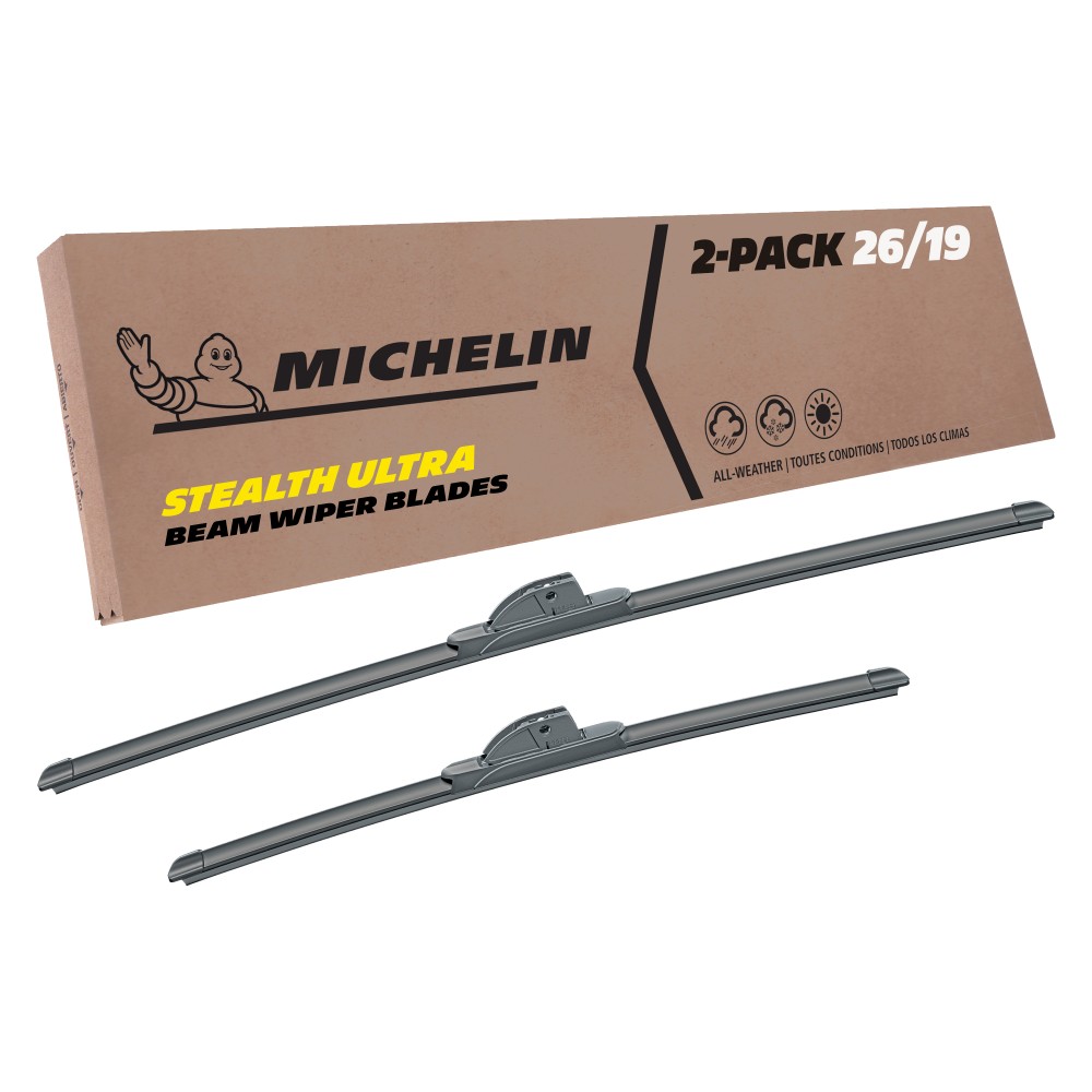 Fits 2017-2022 Tesla 3 Windshield Wiper Blades Replacement 2 Pack Michelin Stealth Ultra 26 & 19 inch Size