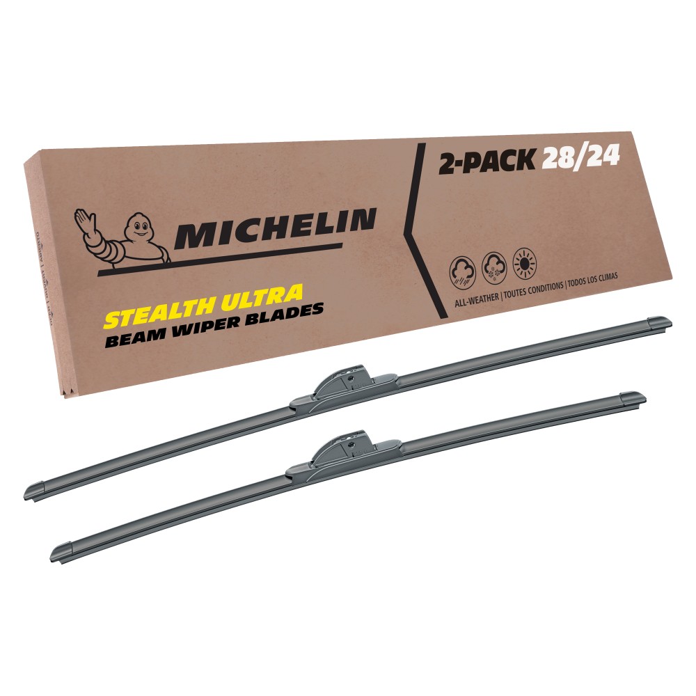 2007, 2008, 2009, 2010, 2011, 2012, 2013, 2014, ABC-Companies, M1235, Windshield, Wiper, Blades, 2, Pack, Michelin, Stealth, Ultra, 28, &, 24, inch