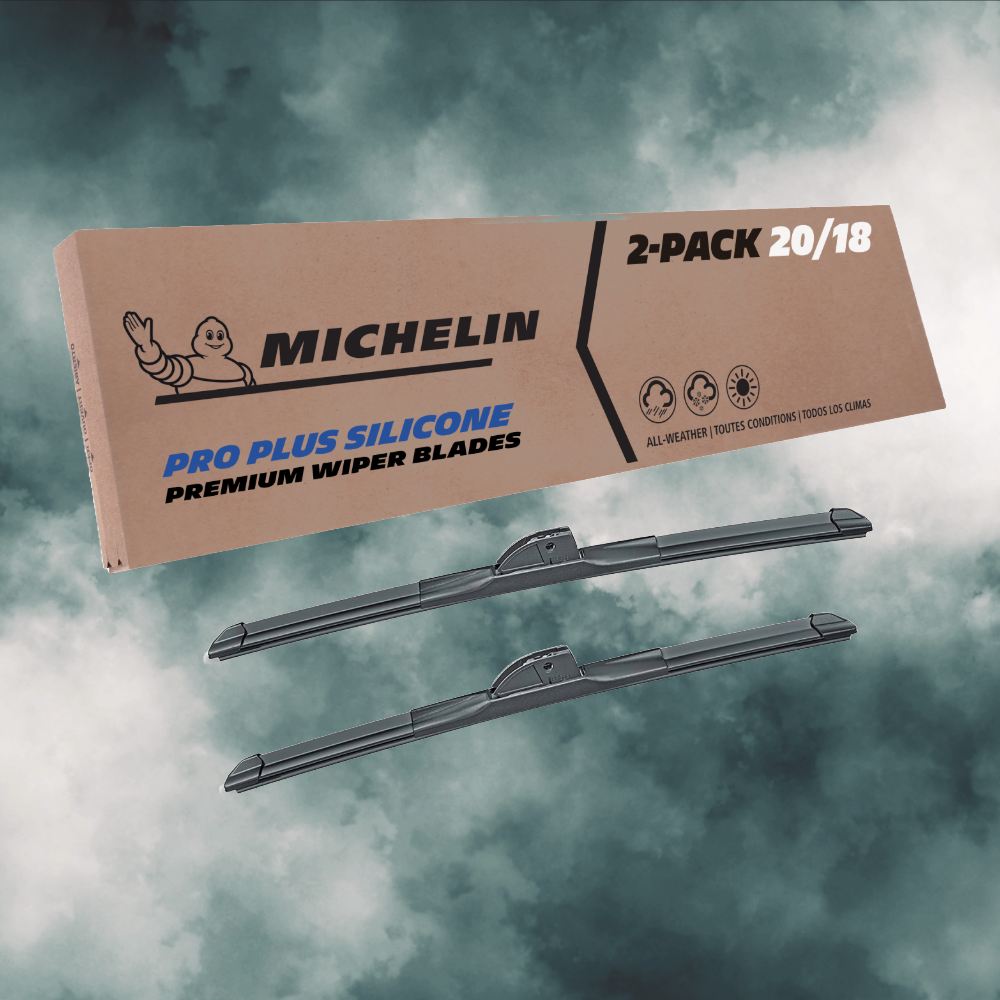 Fits 1995-2005 Hyundai Accent Windshield Wiper Blades Replacement 2 Pack Michelin Pro Plus Silicone 20 & 18 inch Size