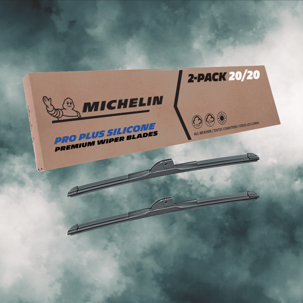 Fits 1999-1999 Sterling-Truck A9522 Windshield Wiper Blades Replacement 2 Pack Michelin Pro Plus Silicone 20 inch Size