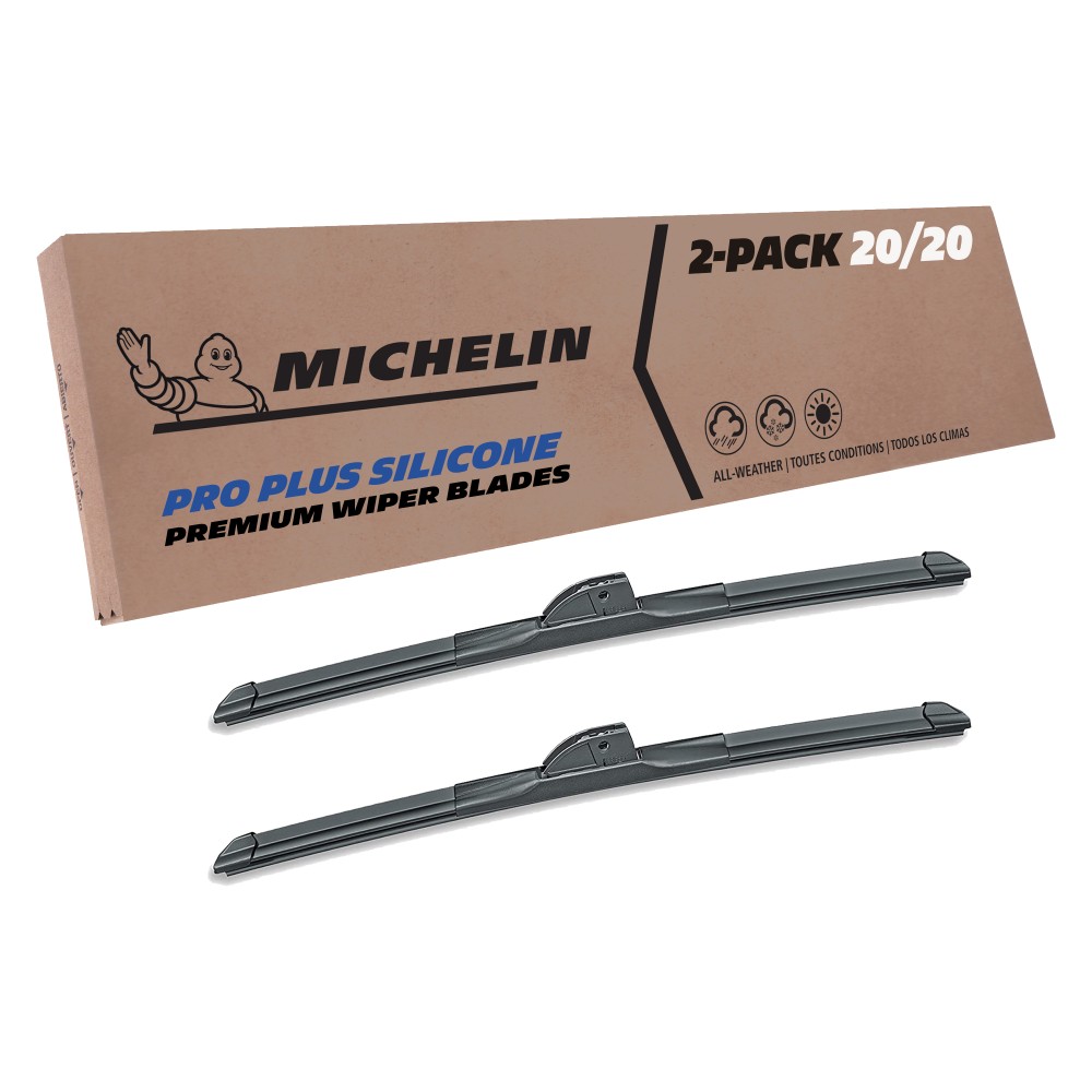 Fits 1998-2002 Jayco Designer Windshield Wiper Blades Replacement 2 Pack Michelin Pro Plus Silicone 20 inch Size