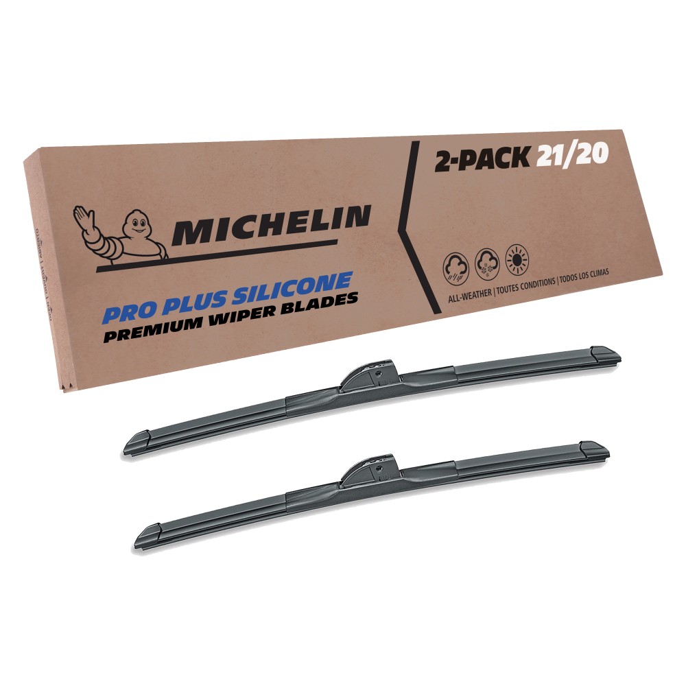 Fits 2012-2013 Mini-Cooper  Windshield Wiper Blades Replacement 2 Pack Michelin Pro Plus Silicone 21 & 20 inch Size