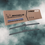 Fits 2002-2005 Kenworth K300 Windshield Wiper Blades Replacement 2 Pack Michelin Pro Plus Silicone 21 inch Size