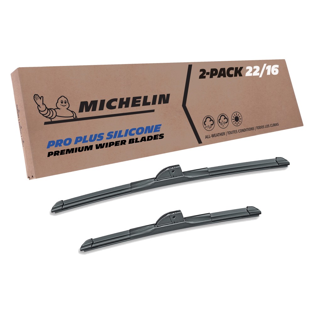 2006, 2007, 2008, 2009, 2010, 2011, 2012, Dodge, Attitude, Windshield, Wiper, Blades, 2, Pack, Michelin, Pro, Plus, Silicone, 22, &, 16, inch