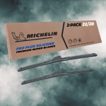 Fits 1997-2002 Peugeot 306 Windshield Wiper Blades Replacement 2 Pack Michelin Pro Plus Silicone 22 & 20 inch Size