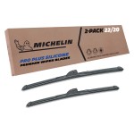 Fits 1997-2002 Peugeot 306 Windshield Wiper Blades Replacement 2 Pack Michelin Pro Plus Silicone 22 & 20 inch Size