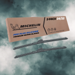 Fits 2005-2006 Fitsest-River M-B Cruiser Windshield Wiper Blades Replacement 2 Pack Michelin Pro Plus Silicone 24 & 22 inch Size