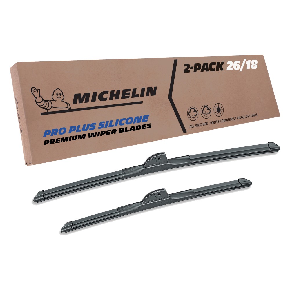 Fits 2019-2023 Genesis G70 Windshield Wiper Blades Replacement 2 Pack Michelin Pro Plus Silicone 26 & 18 inch Size