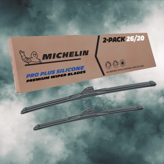 Fits 2022-2023 Kia Carnival Windshield Wiper Blades Replacement 2 Pack Michelin Pro Plus Silicone 26 & 20 inch Size