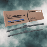 Fits 2011-2012 Thor-Motor-Coach Chateau Citation Sprinter Windshield Wiper Blades Replacement 2 Pack Michelin Pro Plus Silicone 26 & 24 inch Size