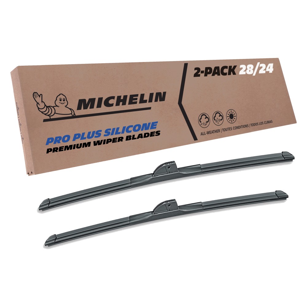 2007, 2008, 2009, 2010, 2011, 2012, 2013, 2014, ABC-Companies, M1235, Windshield, Wiper, Blades, 2, Pack, Michelin, Pro, Plus, Silicone, 28, &, 24