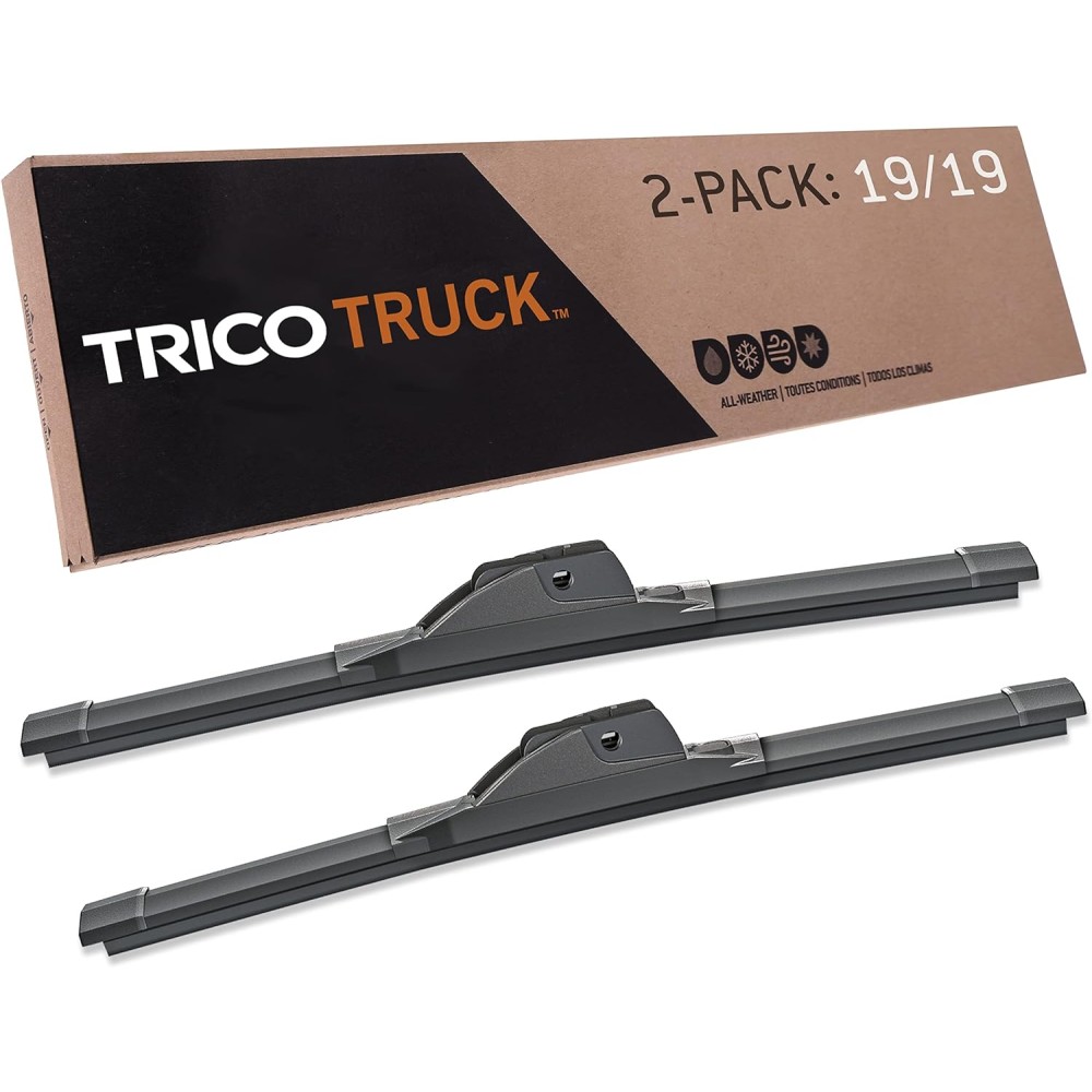 Fits 1981-1982 Ferrari 308 GTBi Windshield Wiper Blades 2 Pack TRICO Truck 19 Inch Size