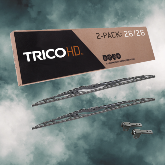 Fits 1993-1996 Hino SG5523 Windshield Wiper Blades 2 Pack Trico Heavy Duty RV Size