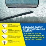Fits 1987-1987 GMC R2500 Windshield Wiper Blades Replacement 2 Pack Michelin Pro Plus Silicone 16 inch Size