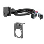 For 2020-2024 Ford F350 Super Duty Tow Package Camp n' Field Trailer Hitch + Brake Controller Curt Assure 51160 Proportional Up To 4 Axles + 7 Way Trailer Wiring Plug & 2-5/16" ball 4 inch drop Fits Cab & Chassis w/ 34" Frame W/O factory