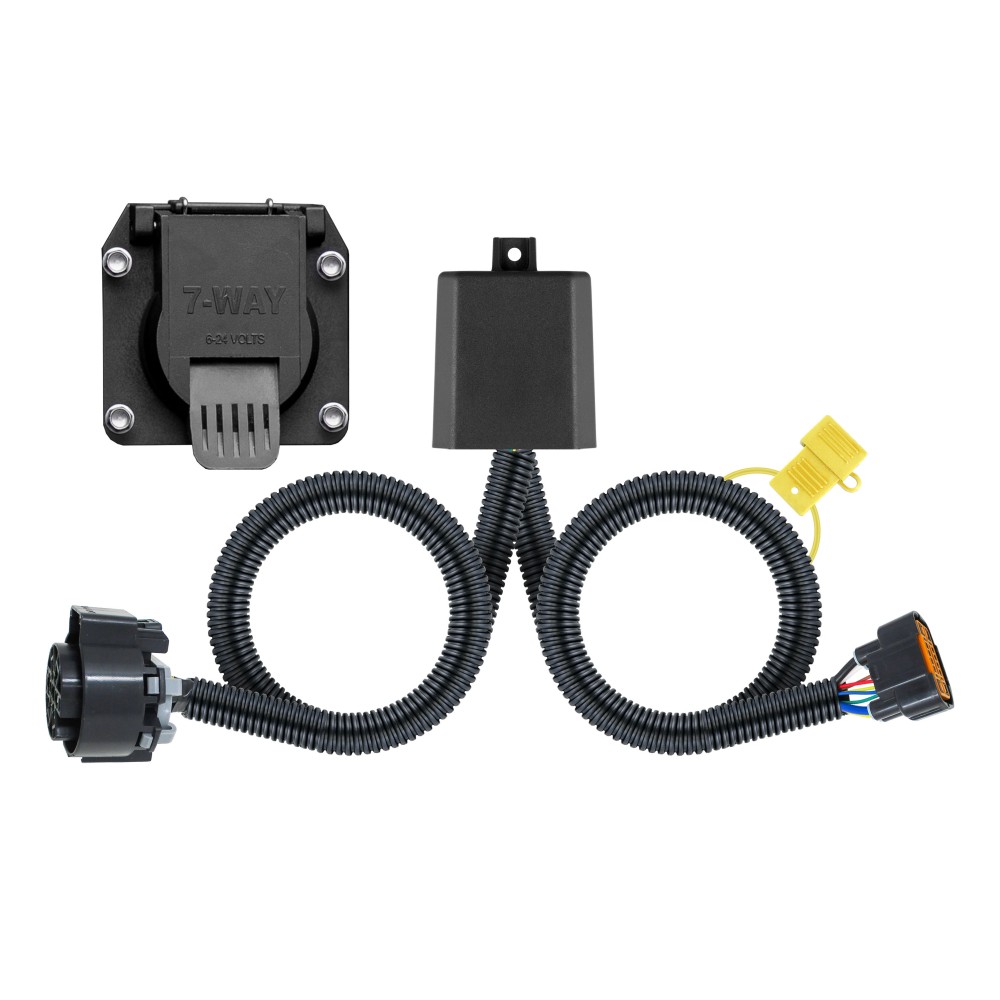 For 2022-2024 Hyundai Santa Cruz Trailer Wiring 7 Way Trailer Wiring Plug w/ Bracket Fits All Models Curt