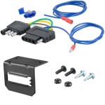 For 2023-2024 Chevy Colorado Trailer Hitch + Wiring 5 Pin Fits Models w/ Existing USCAR 7-way Curt 13576 2 inch Tow Receiver