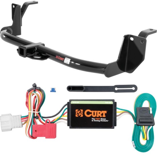 For 2013-2015 Honda Crosstour Trailer Hitch + Wiring 4 Pin Fits All Models Curt 11002 56215 1-1/4 Tow Receiver