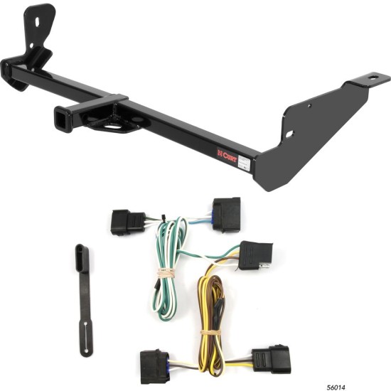 For 2007 Ford Focus Trailer Hitch + Wiring 4 Pin Fits Sedan Curt 11294 56014 1-1/4 Tow Receiver