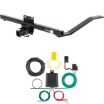 For 2003-2011 Saab 9-3 Trailer Hitch + Wiring 4 Pin Fits Sedan w/ Single Exhaust Curt 11326 59236 1-1/4 Tow Receiver