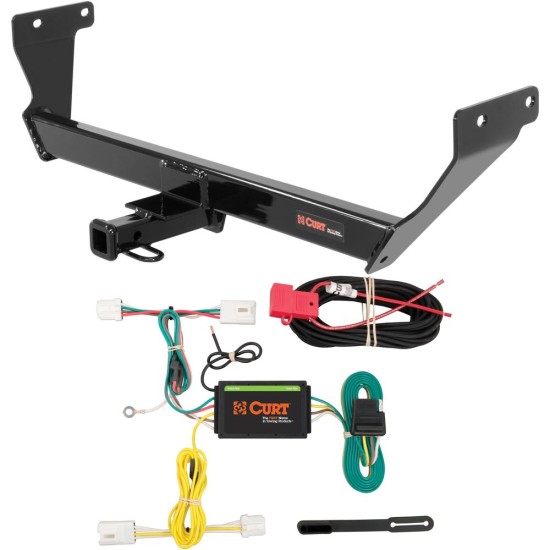 For 2014-2024 INFINITI Q50 Trailer Hitch + Wiring 4 Pin Except Sport Curt 11407 56248 1-1/4 Tow Receiver