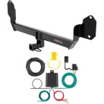 For 2014-2019 Mini Cooper Trailer Hitch + Wiring 4 Pin Fits Base Hatchback Except w/ Spare Tire Curt 11417 59236 1-1/4 Tow Receiver