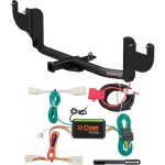 For 2017-2018 Hyundai Elantra Trailer Hitch + Wiring 4 Pin Fits Sedan w/ factory recovery loop Except Sport except Limited Curt 11424 56233 1-1/4 Tow Receiver