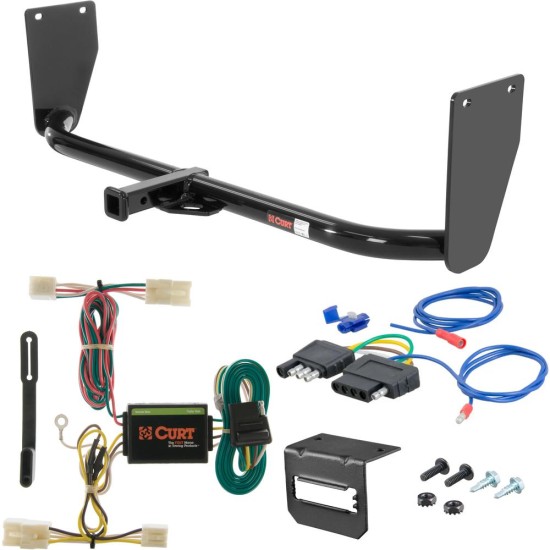 For 2009-2012 Hyundai Elantra Trailer Hitch + Wiring 5 Pin Fits Touring Curt 11471 1-1/4 Tow Receiver