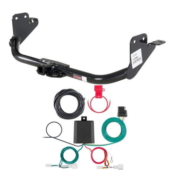 For 2020-2024 Mitsubishi Outlander Sport Trailer Hitch + Wiring 4 Pin Fits All Models Curt 12048 56482 1-1/4 Tow Receiver