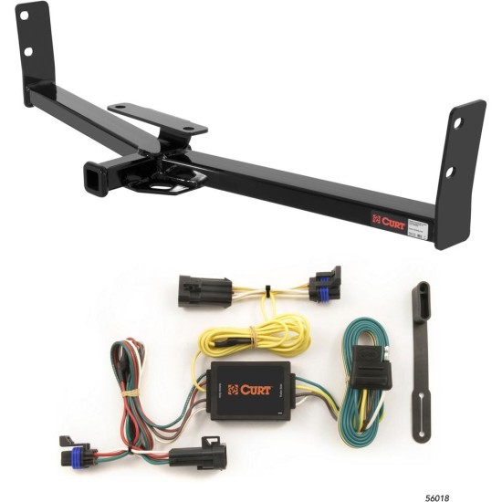 For 2002-2007 Saturn Vue Trailer Hitch + Wiring 4 Pin Fits All Models Curt 12291 56018 1-1/4 Tow Receiver