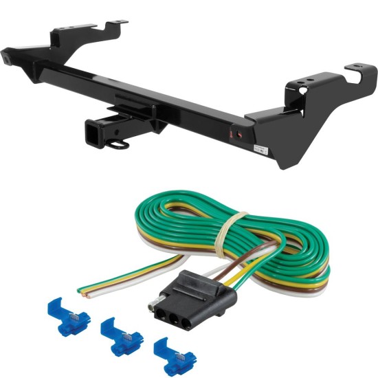 For 1978-1986 Chevy G Series Van Trailer Hitch + Wiring 4 Pin Fits All Models Curt 13016 58044 2 inch Tow Receiver