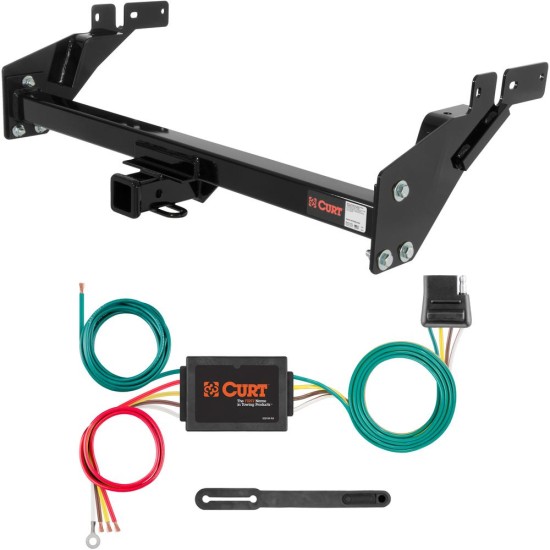 For 1987-1991 Toyota 4Runner Trailer Hitch + Wiring 4 Pin Fits All Models Curt 13024 56175 2 inch Tow Receiver