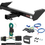 For 1988-1991 Chevy C/K Pickup Trailer Hitch + Wiring 5 Pin Fits Standard or Step Bumper Curt 13028 2 inch Tow Receiver