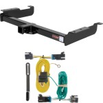 For 2003-2024 Chevy Express 3500 Trailer Hitch + Wiring 4 Pin Except Cutaway Models Curt 13040 55540 2 inch Tow Receiver